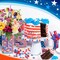 300-Piece 4th of July Table Scatter – Patriotic Red, White & Blue Acrylic Star Gems for Vase Fillers, DIY Crafts, Memorial Day, Birthday & Independence Day Decorations
